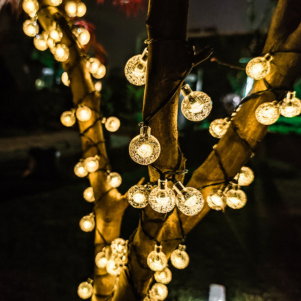 Solar 50 LED String Lights Patio Party Yard Garden Wedding Waterproof Outdoor