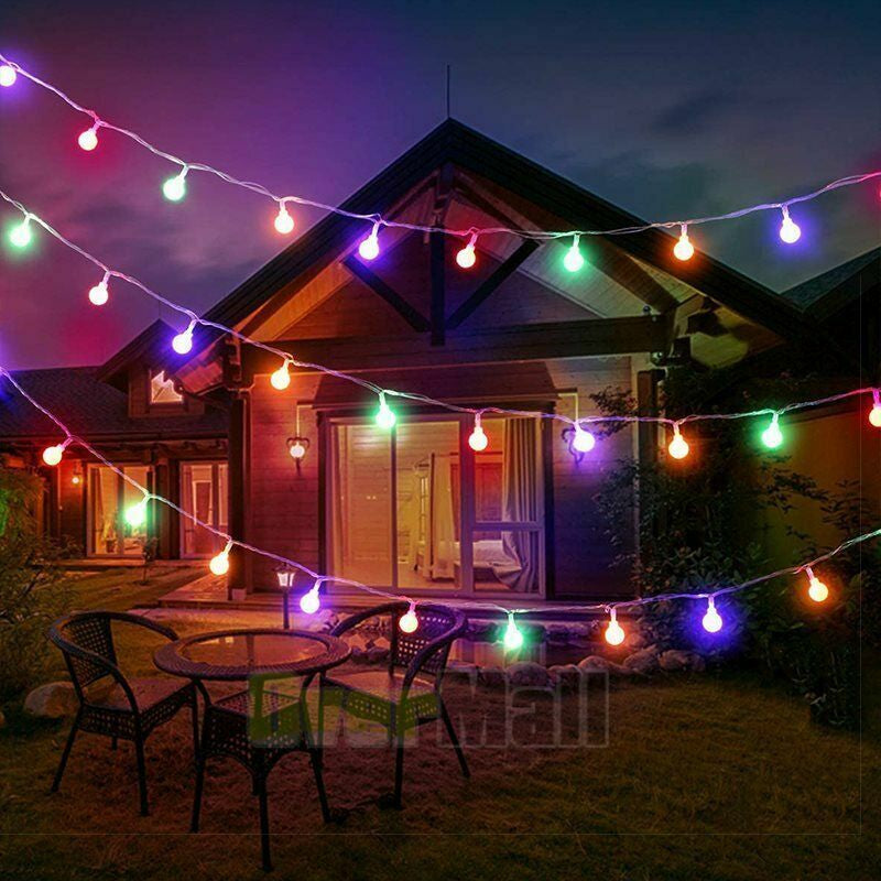 Solar 50 LED String Lights Patio Party Yard Garden Wedding Waterproof Outdoor