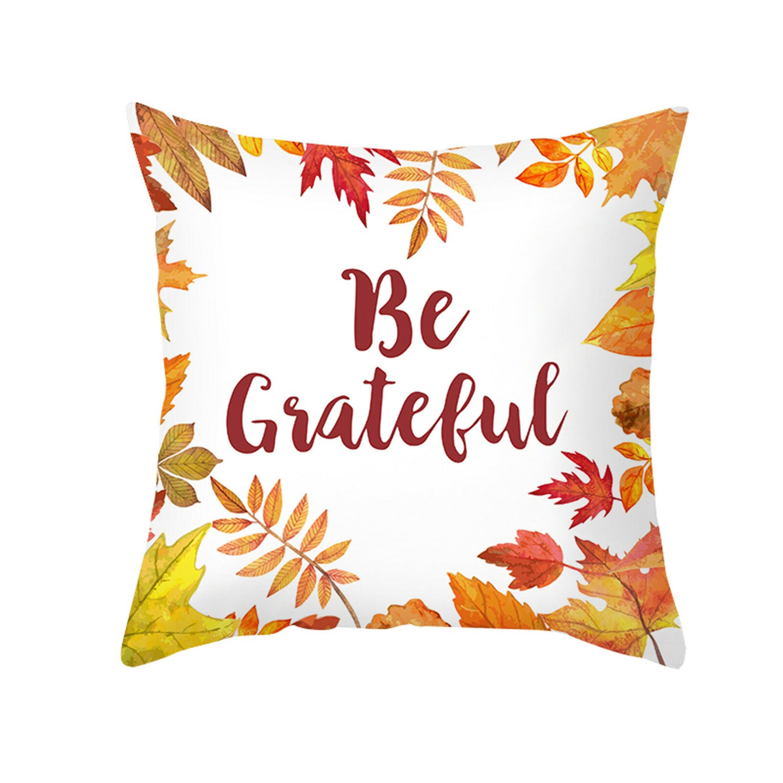 4Pcs Fall Pillow Covers Throw Pillowcase Autumn Pumpkin Thanksgiving Decor 18X18