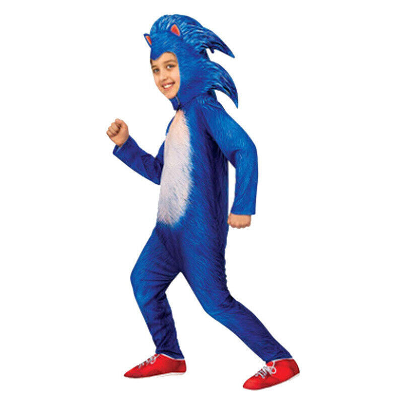 Kids Sonic the Hedgehog Cosplay Costume Boys Jumpsuit Halloween Fancy Outfit