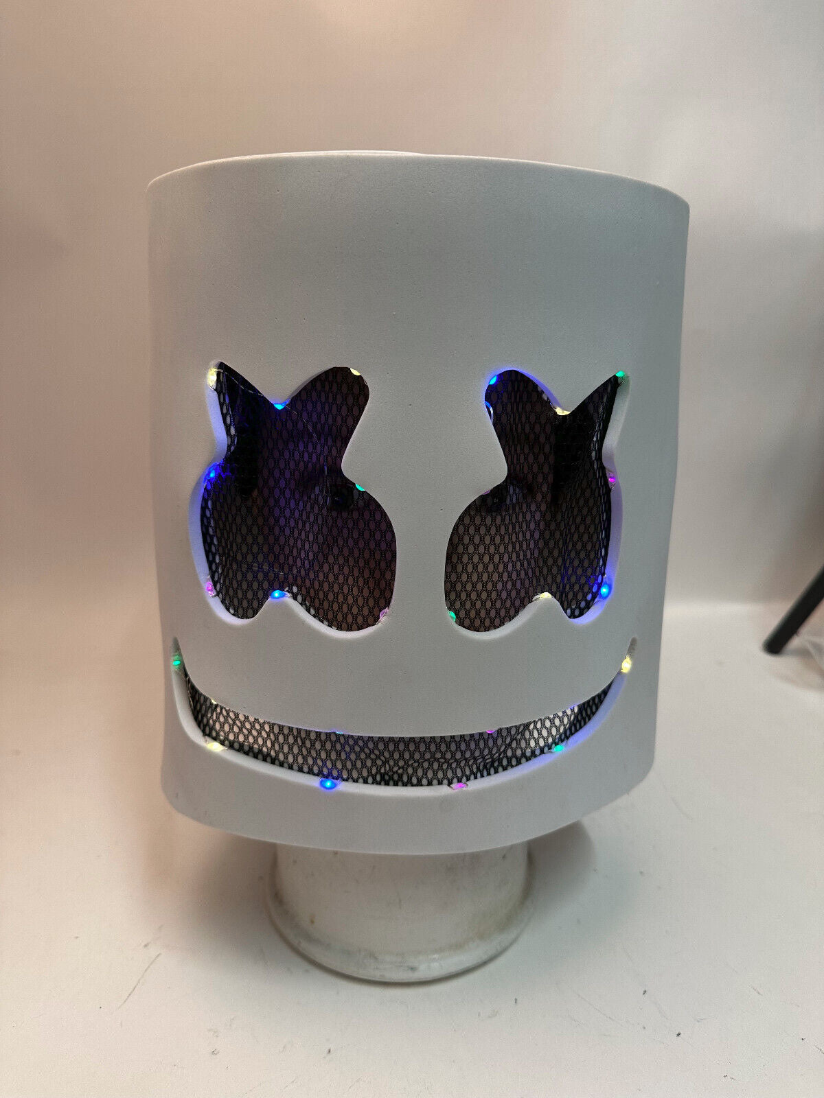DJ Marshmello Smile Rainbow LED Mask EVA Foam Helmet EDC Halloween Costume Party