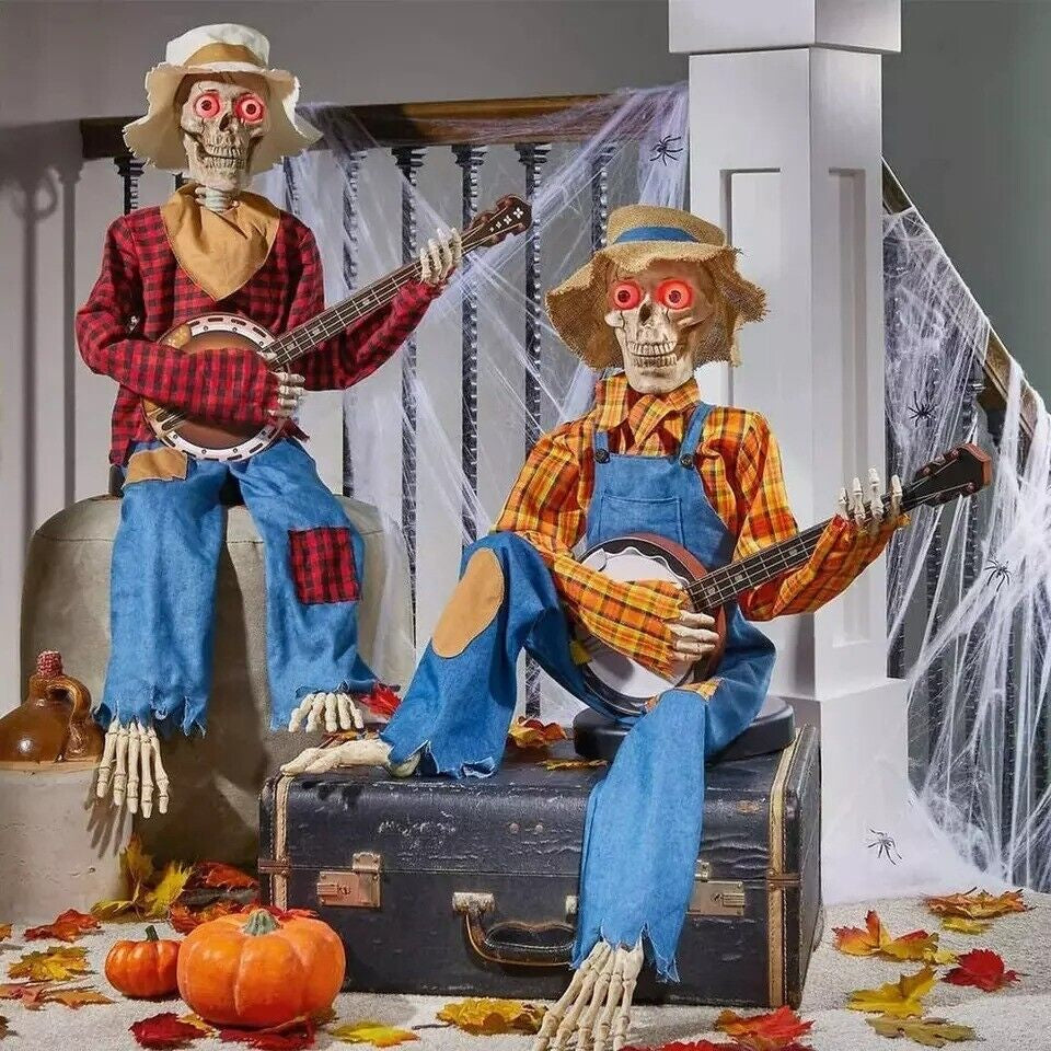 Funny Animated Dueling Banjo Skeletons Halloween Animated Banjo Skeletons Animat