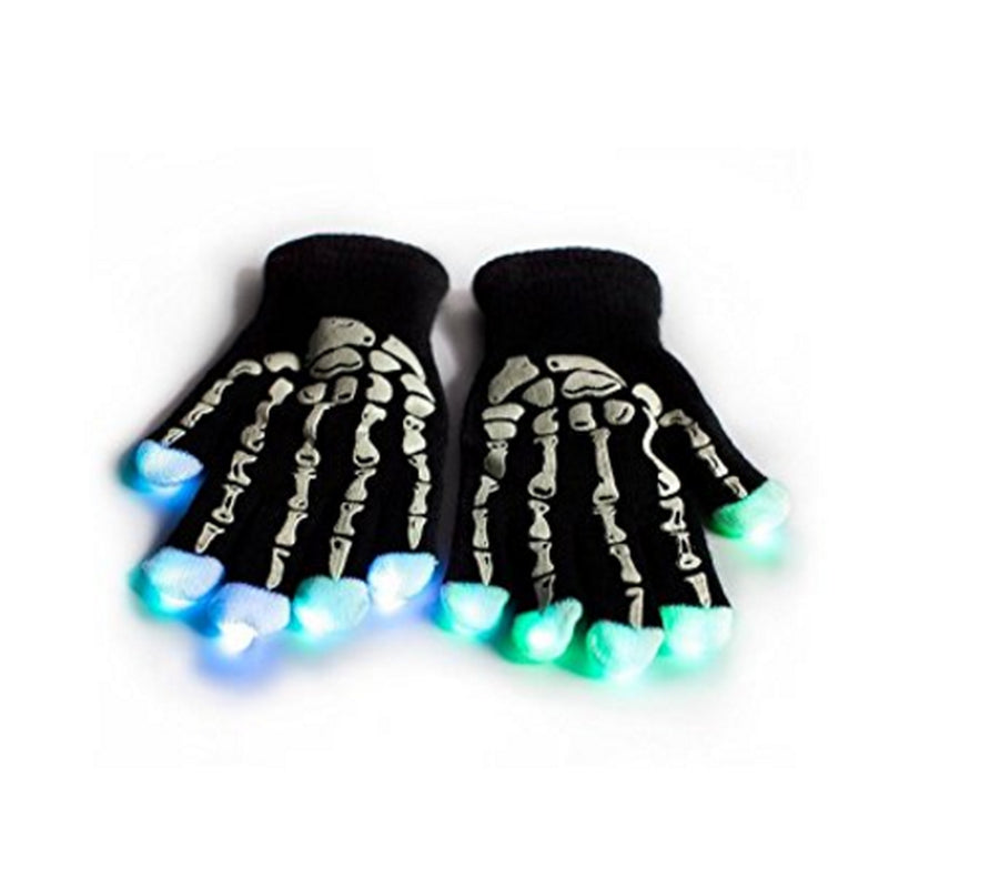 LED Light up Skeleton Gloves for Party Rave Birthday Multi Color