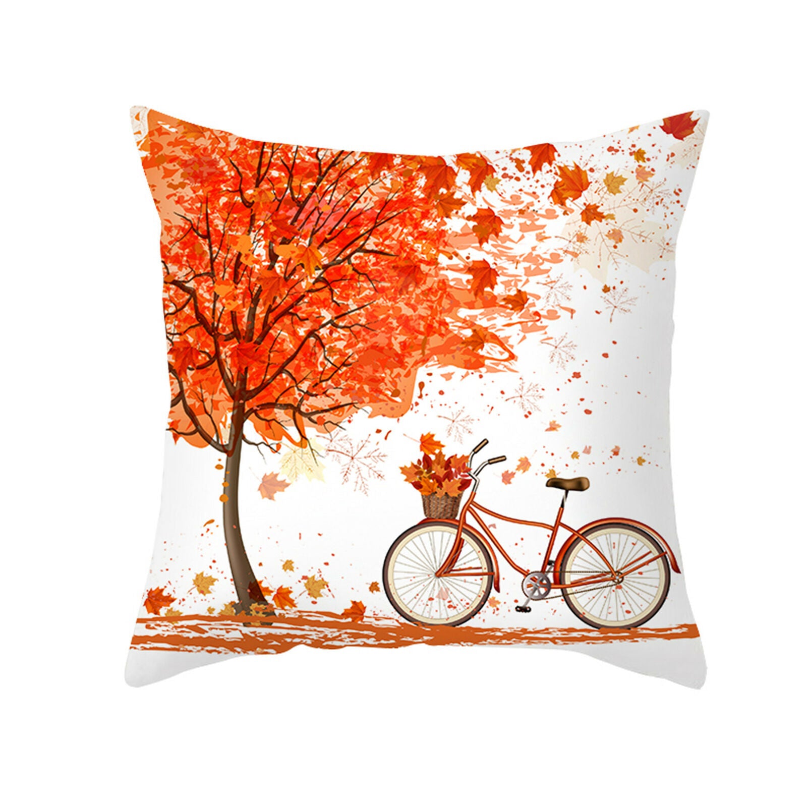 4Pcs Fall Pillow Covers Throw Pillowcase Autumn Pumpkin Thanksgiving Decor 18X18