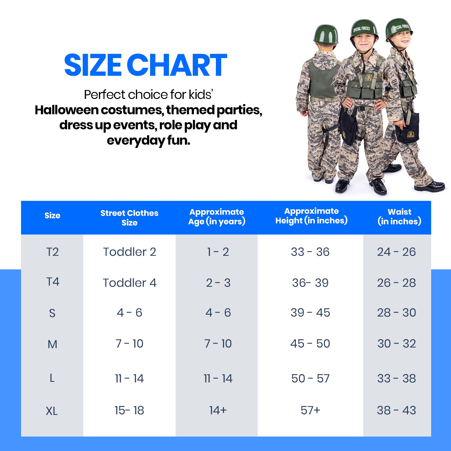 Army Costume - U.S. Military Soldier Costume for Kids by Dress up America