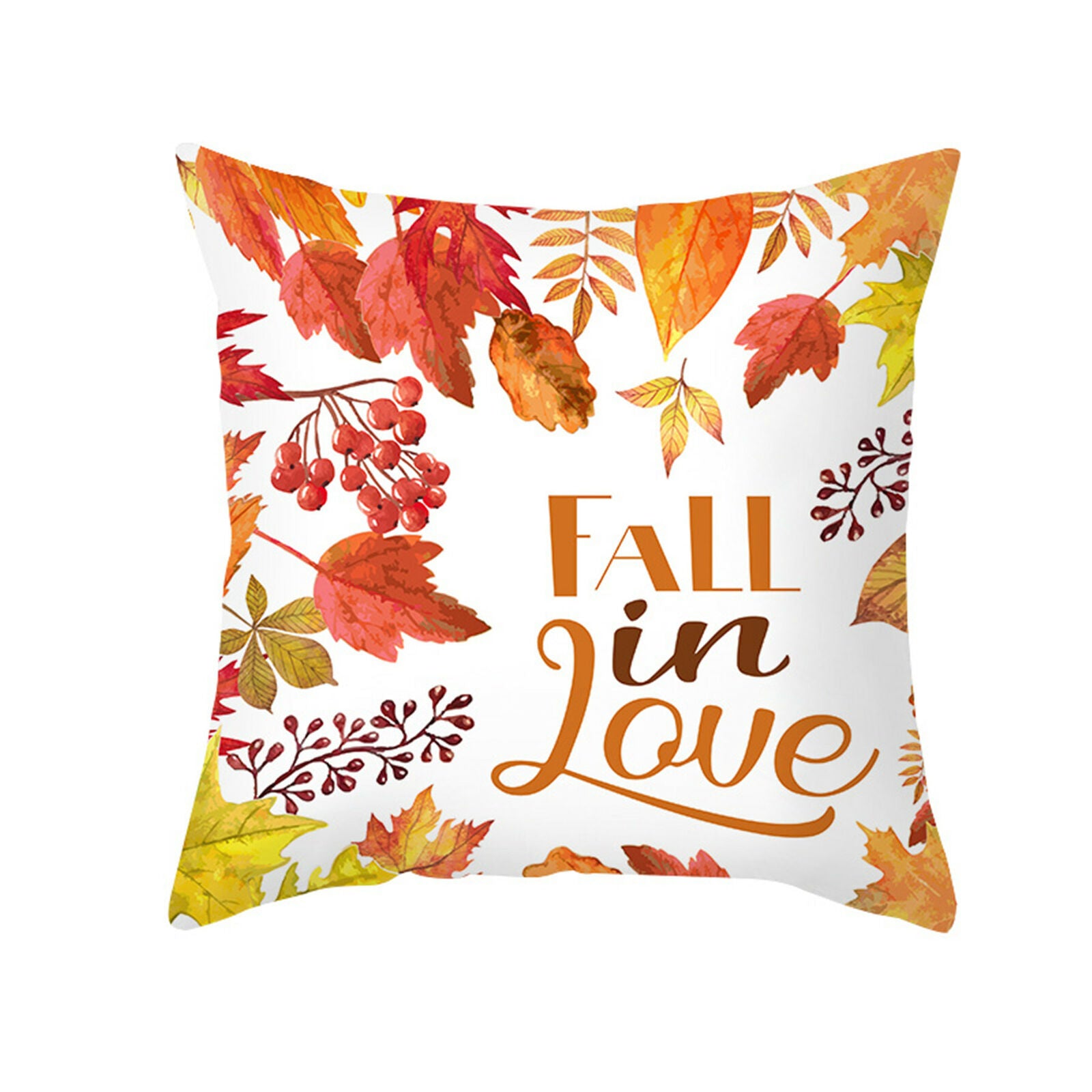 4Pcs Fall Pillow Covers Throw Pillowcase Autumn Pumpkin Thanksgiving Decor 18X18