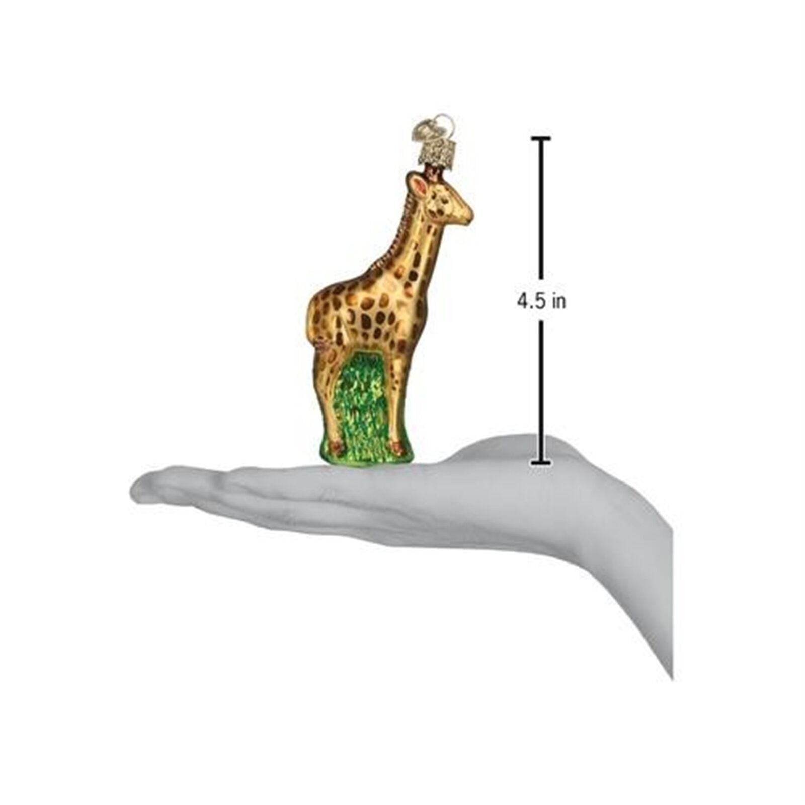 Old World Christmas Glass Blown Christmas Ornament, Giraffe (With OWC Gift Box)