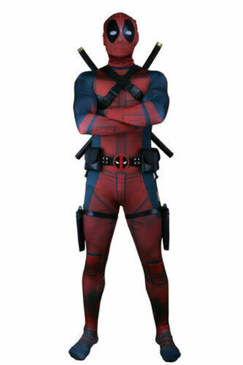 Superhero Deadpool Cosplay Costume Jumpsuits Adults & Teens Halloween Bodysuits