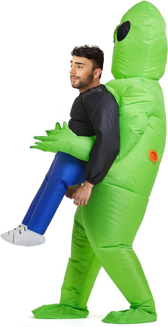 Alien Inflatable Costume Adult /Kids Blow up Costume for Halloween