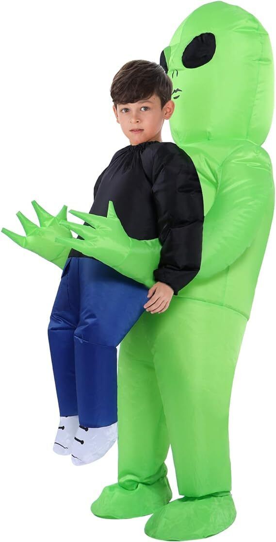 Alien Inflatable Costume Adult /Kids Blow up Costume for Halloween